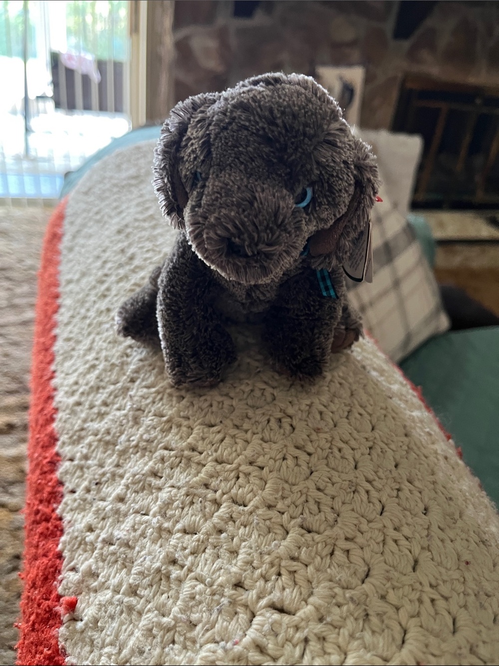 Ty grey Plush Puppy Stuffed Animal